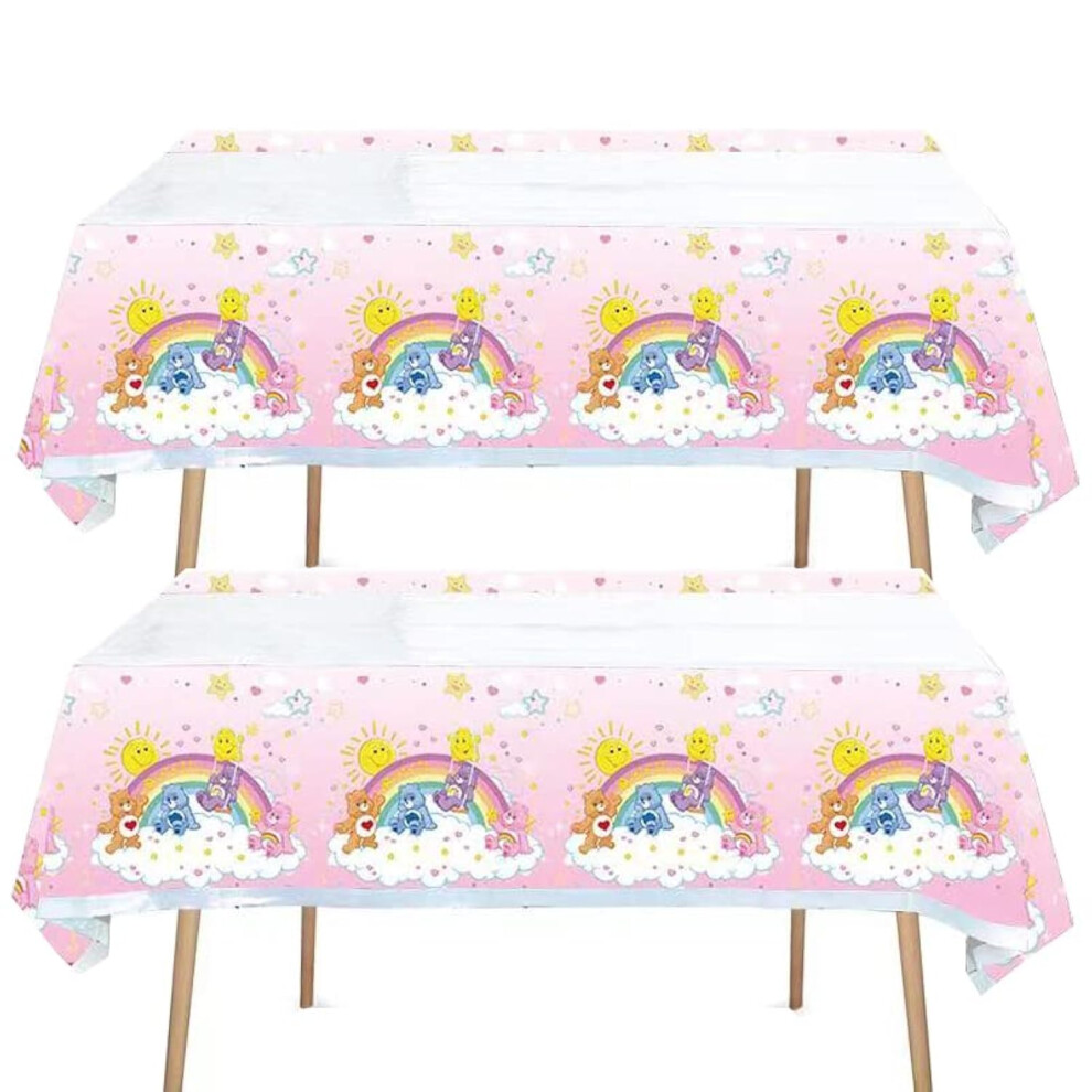 Taimowei Lot De 2 Nappes En Plastique Pour F Te D'anniversaire Motif Ours Mignon 178 X 109 Cm-image