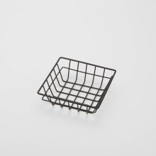 American Metalcraft SQGB6 vierkante draadroostermand zwart 6 inch