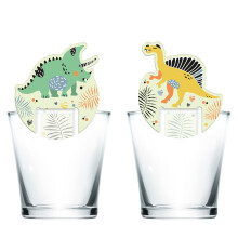 Folat 68328 Paper Hats Dino Roars-6 Pieces Multicoloured 16.5 cm