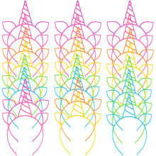 Zddaoole 24 db Egyszarv fejpntok Unicorn szletsnapi buli muanyag hajpntok lnyoknak Fejfedok kiegsztok partikellkekhez Ajndk tiniknek tipeg