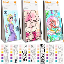 Paint with Water Coloring Books for Kids - 3 Pack Pocket Mess Free Watercolor Painting Kit Water Color Paint Set Arts and Crafts Gift for Girls