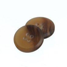 Mibo 12db kerek poliszter ltnygombok ferde llel - 32L (20mm) - 4 lyukas - matt teknos