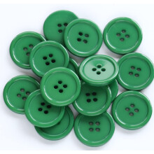 GANSSIA 1-palcov (25 mm) okr hle ploch gomb ky, ijacie tmavozelen gomb ky, balenie 50 ks
