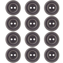 12 db Szrke varrgombok 0,75 hvelykes gomb kzmuvessghez 2 lyuk 30 literes kerek gombok 19 mm-es muanyag gomb blzhoz ing szoknya ltny nadrg k