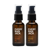 Every Man Jack Heren Baardolie - Subtiele Bourbon & Sandelhout Geur - Hydrateert en Verzacht Baard - Natu