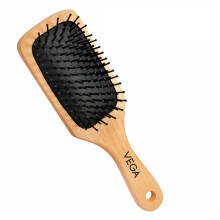 Vega Wooden Bristle Paddle Brush Large
