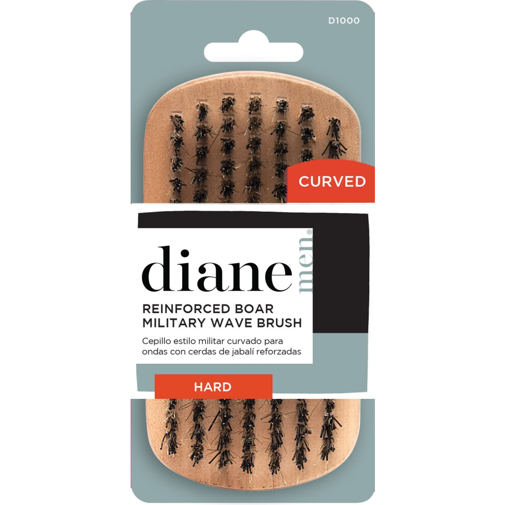 Diane Hard Reinforced Boar Curved Brush D1000