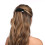 France Luxe Rectangle Volume Barrette - Black 3