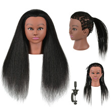 LOHXINHAIR 30 inch 100% echt haar mannequin hoofd oefenpop manican trainingspop hoofd met standaard voor kapper praktijk vlechten styling bleken verv