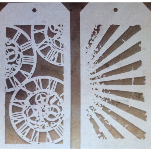 Tim Holtz Layering Stencils Duo Pack ~ Clockwork & Rays !!!
