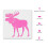 Moose stencil-bos stencil stencil van Moose Moose gewei stencil cabine stencil Moose stencil kunst 2