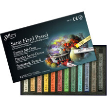 Mungyo Gallery Semi-Hard Pastels Kartonnen Doos Set van 12 - Diverse Kleuren