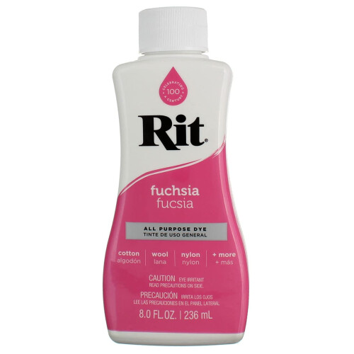Rit Dye Liquid 8 Unces Fuchsia 8-88120 (3-pack) 1