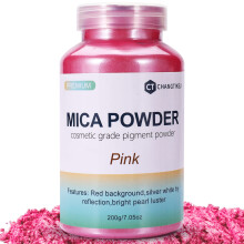 Mica Powder 7.05oz? 200g? Pigmento de polvo de mica rosa para resina epoxi? Lip Gloss? Paint?