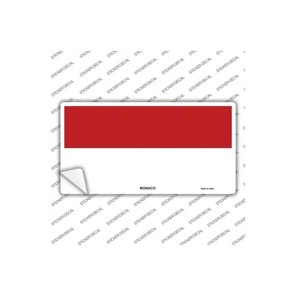 Smart Blonde Lp-4086S-S Monaco-C Flag Novelty Sticker Decal - Small 792636457395