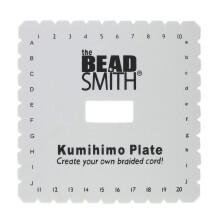 Die quadratische Kumihimo-Scheibe von Beadsmith, 15,2 cm Durchmesser, 3/8 dick, dichter Schaumstoff, Schmuckwerkzeuge zum Flechten, 1 Scheibe