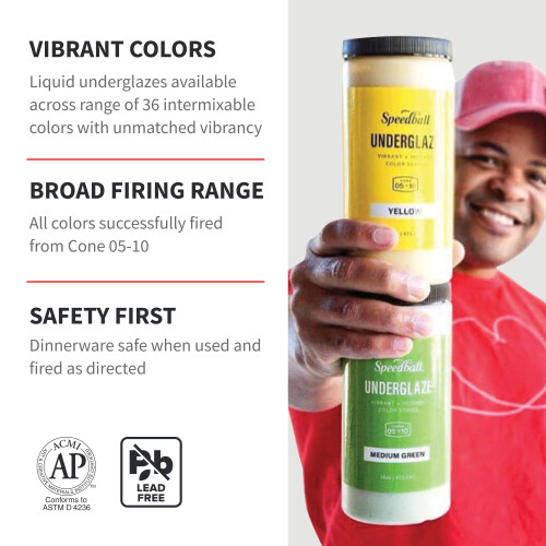 Speedball Underglaze Red 16 Ounce Jar 2
