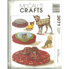 Patr   n de costura McCall's Crafts 3071 para accesorios de mascotas