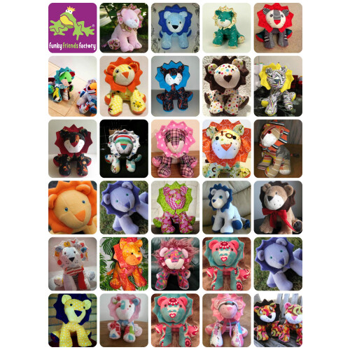 FUNKY FRIENDS FACTORY Larry Lion Sewing Pattern 2