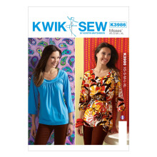 KWIK-SEW PATTERNS K3986OSZ Misses' Top and Belt Sewing Template