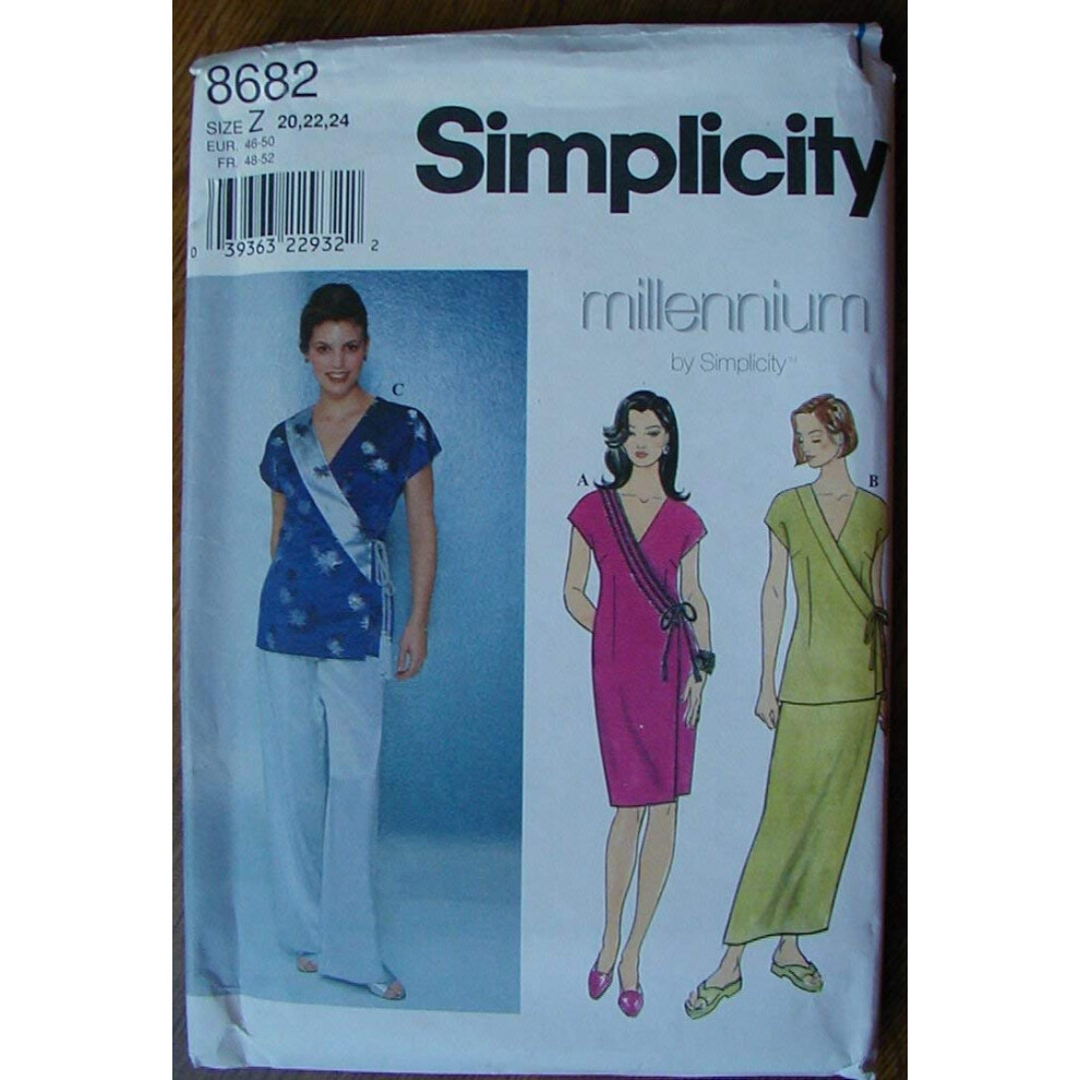 Simplicity Misses Pattern 8682 Abito Tunica Camicia Pantaloni Taglia Z (20 22 24)-image