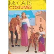 8447 Uklippet McCalls sym?nster Pukkelrygget sig?jnerkostume Halloween Voksen lille