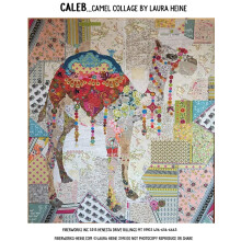 Modello per trapunta con collage di cammello Caleb di Laura Heine da Fiberworks Inc. 45"""" x 53"""" - LHFWCAL