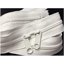 Cremallera de doble deslizamiento YKK n.    4,5 con dos tiradores largos y extremos cerrados en ambos lados. Fabricada en EE. UU. (30 pulgadas, 2 u