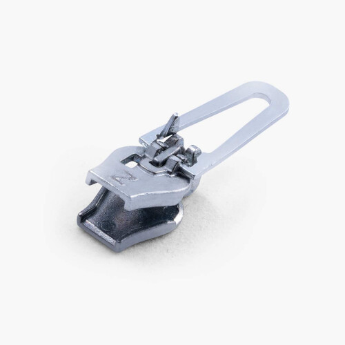 ZlideOn Zipper Pull Replacement - 1pcs  Silver  Normal (L) - Instant Zipper Replacement Slider for Plastic Zippers 1