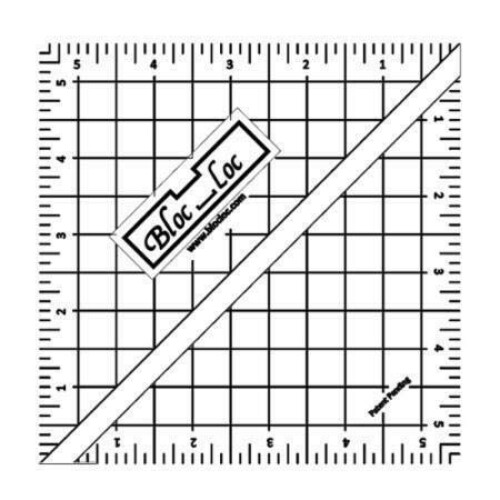 Bloc Loc - Half Square Acrylic Triangle Lineal 5,5 tommer