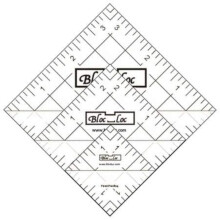 Bloc Loc~Halbquadrat-Dreieck-Lineal-Set #4-1,5 2,5"""" 3,5"""" Acryl-Lineal