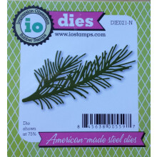 Impression Obsession io Steel Die # DIE021-N Kiefernzweig, hergestellt in den USA