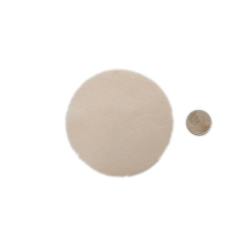 Playfulness Ever After Creme Crculos de feltro artesanal esbranquiado (4 polegadas - 19 unidades) 1