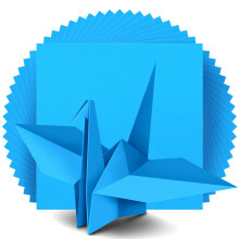 IOOLEEM Origami-paperi 200 arkkia tummansininen origamipaperi, 6 tuuman neli   , kaksipuolinen v   rillinen paperi.