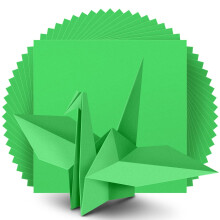 IOOLEEM Origami Paper 200 Arkkia Vihre    Origami Paperi 6 tuumaa Neli    Kaksipuolinen V   rillinen paperi.