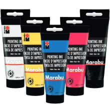 Marabu tekstiltrykbl?k - Skab unikke designs og forvandl dine tekstiler med vandbaseret screen- og bloktrykbl?k - store 100 ml r?r