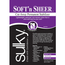 Sulky Of America 235-01 Cut Away Soft N Sheer Stabilizer  20"""" by 1 yd  White