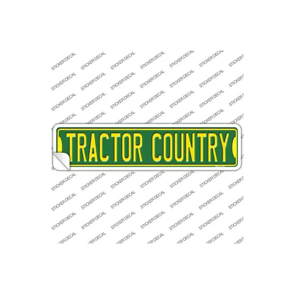Smart Blonde K-1408S-L Tractor Country Novelty Narrow Sticker Decal - Large 792636445019