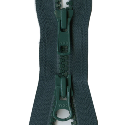 YKK Vislon 2-Way Αποσπώμενος Φερμουάρ, 66 εκ., Σκούρο Πράσινο