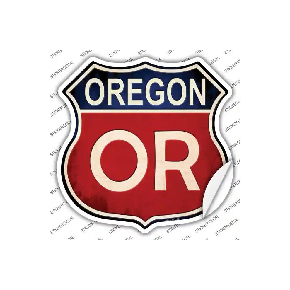 Smart Blonde Hs-532S-S Oregon Novelty Highway Shield Sticker Decal - Small 792636445477