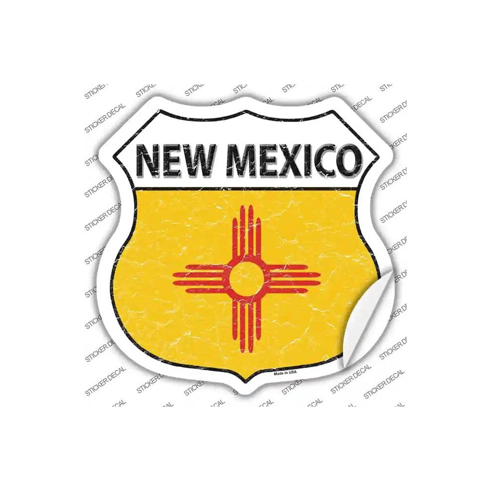 Smart Blonde Hs-139S-Xl Mexico Flag Novelty Highway Shield Sticker Decal - Extra Large 792636443855