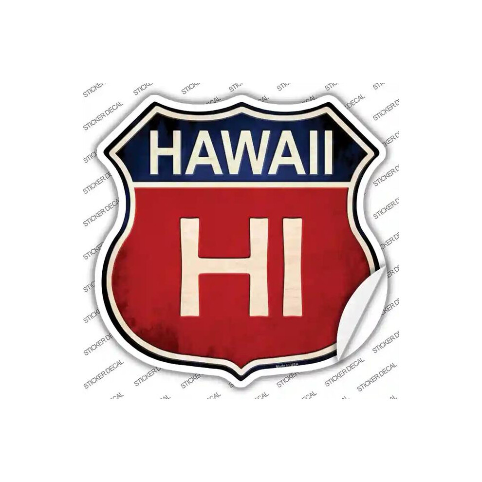 Smart Blonde Hs-506S-L Hawaii Novelty Highway Shield Sticker Decal - Large 792636445798