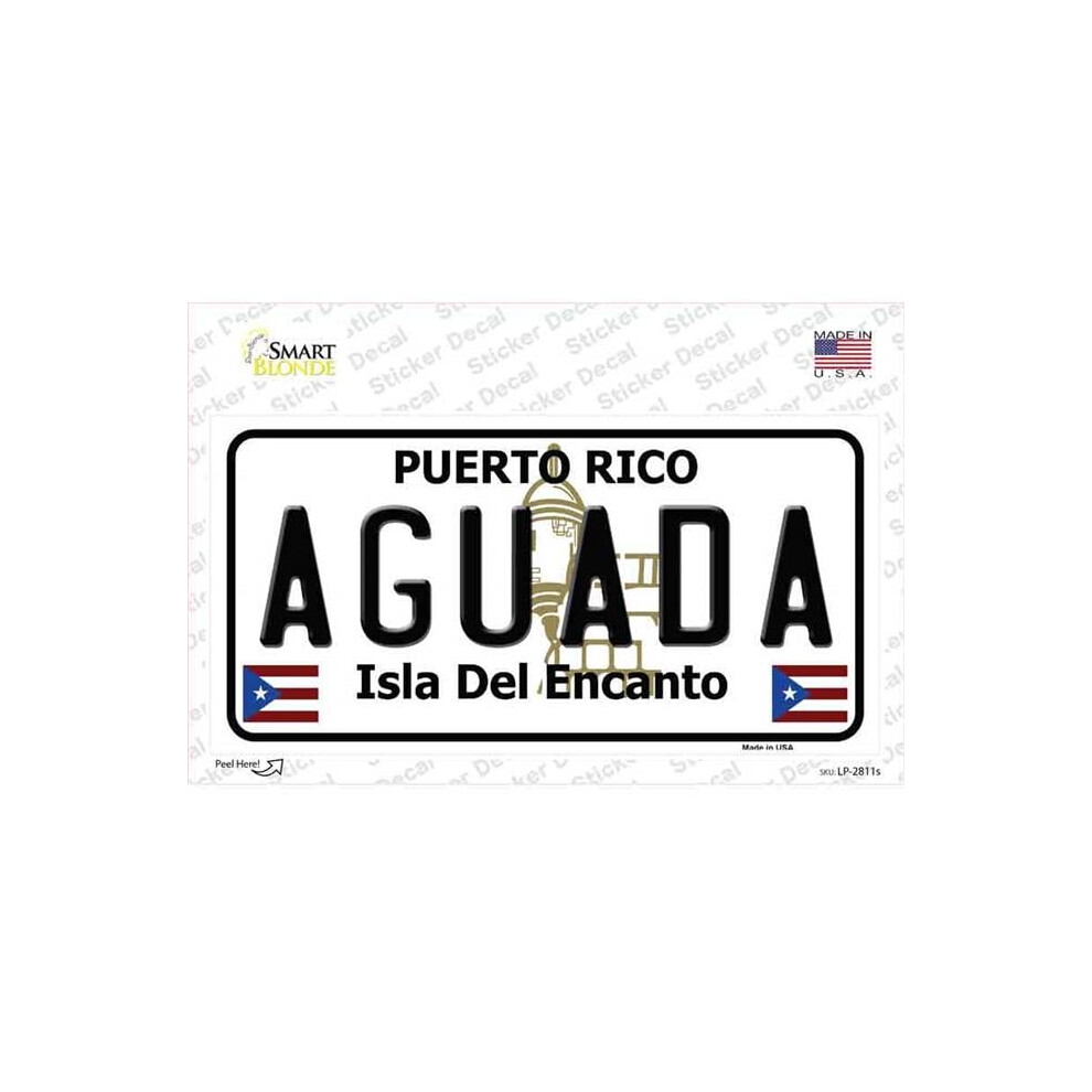 Smart Blonde Lp-2811S-M Aguada Puerto Rico Novelty Sticker Decal - Medium 792636453113