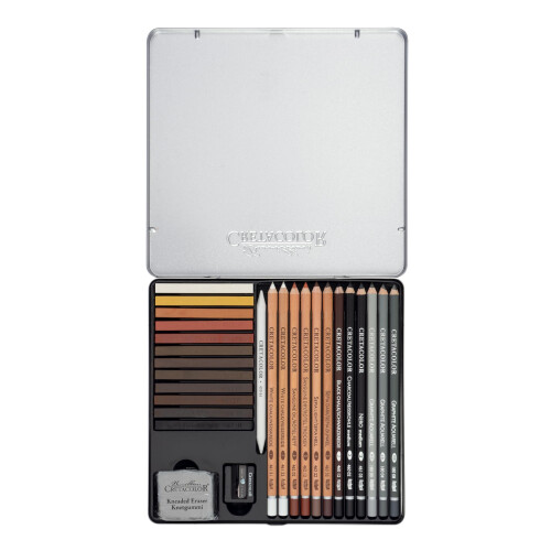 CRETACOLOR Creativo Tin Drawing 27-Piece Set 2