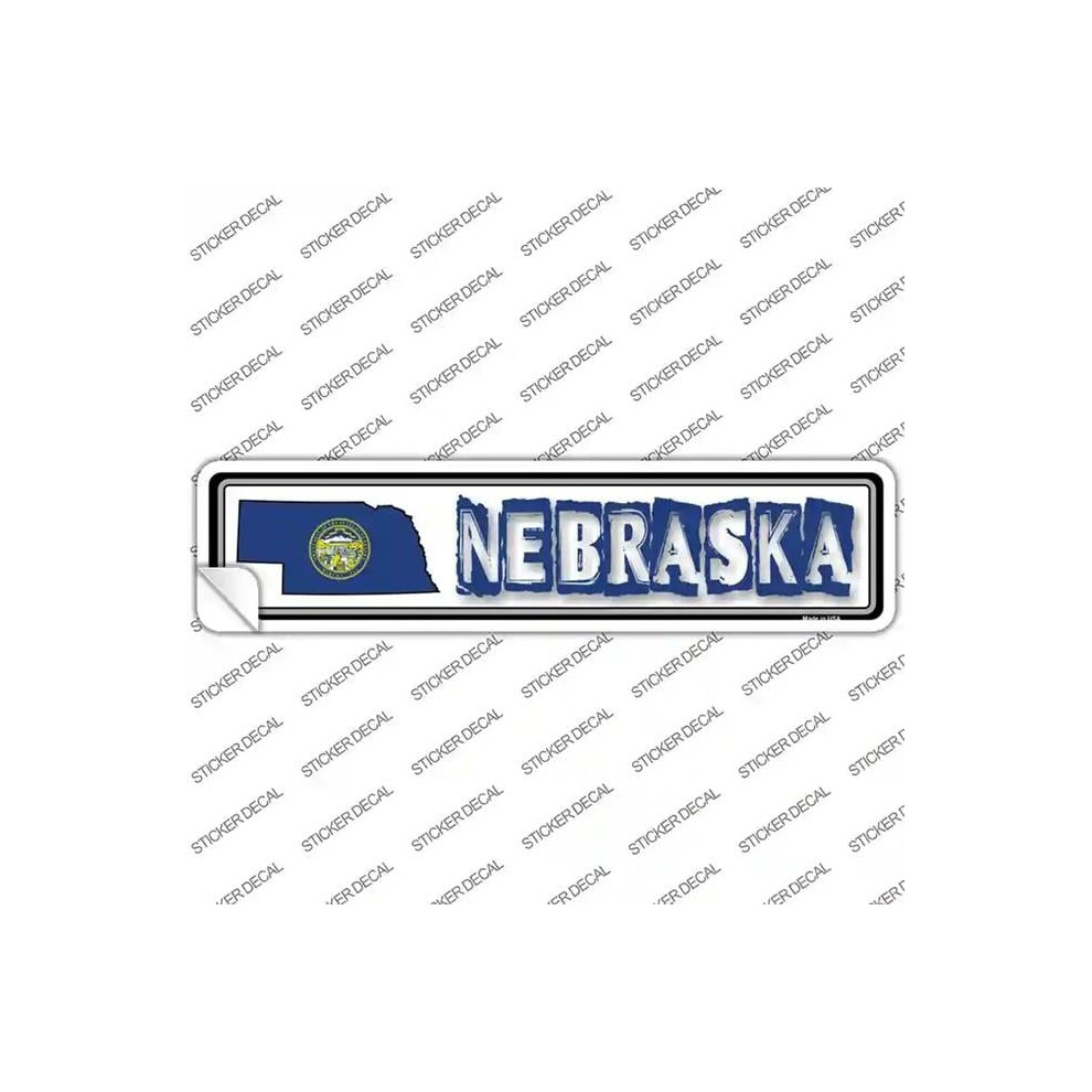 Smart Blonde K-326S-Xl Nebraska Outline Novelty Narrow Sticker Decal - Extra Large 792636491597