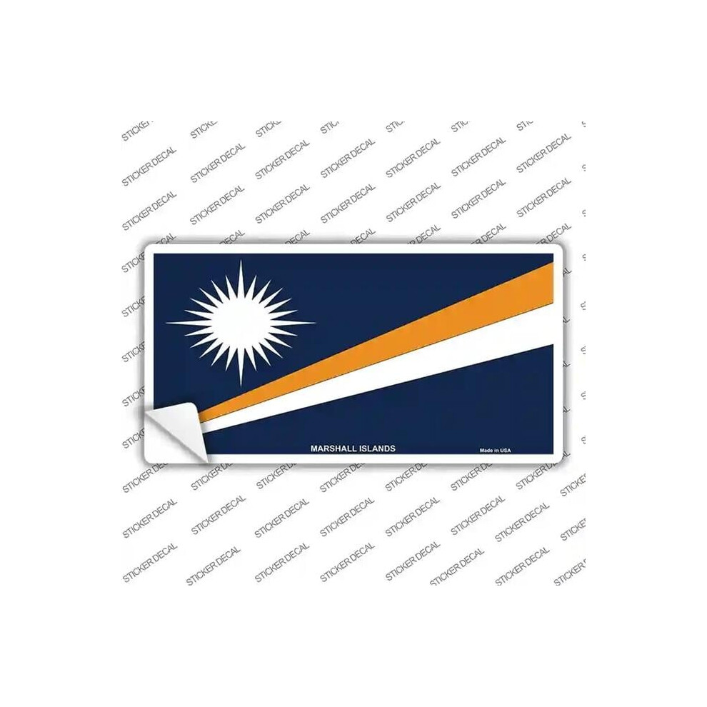 Smart Blonde Lp-4094S-Xl Marshall Islands Flag Novelty Sticker Decal - Extra Large 792636457463