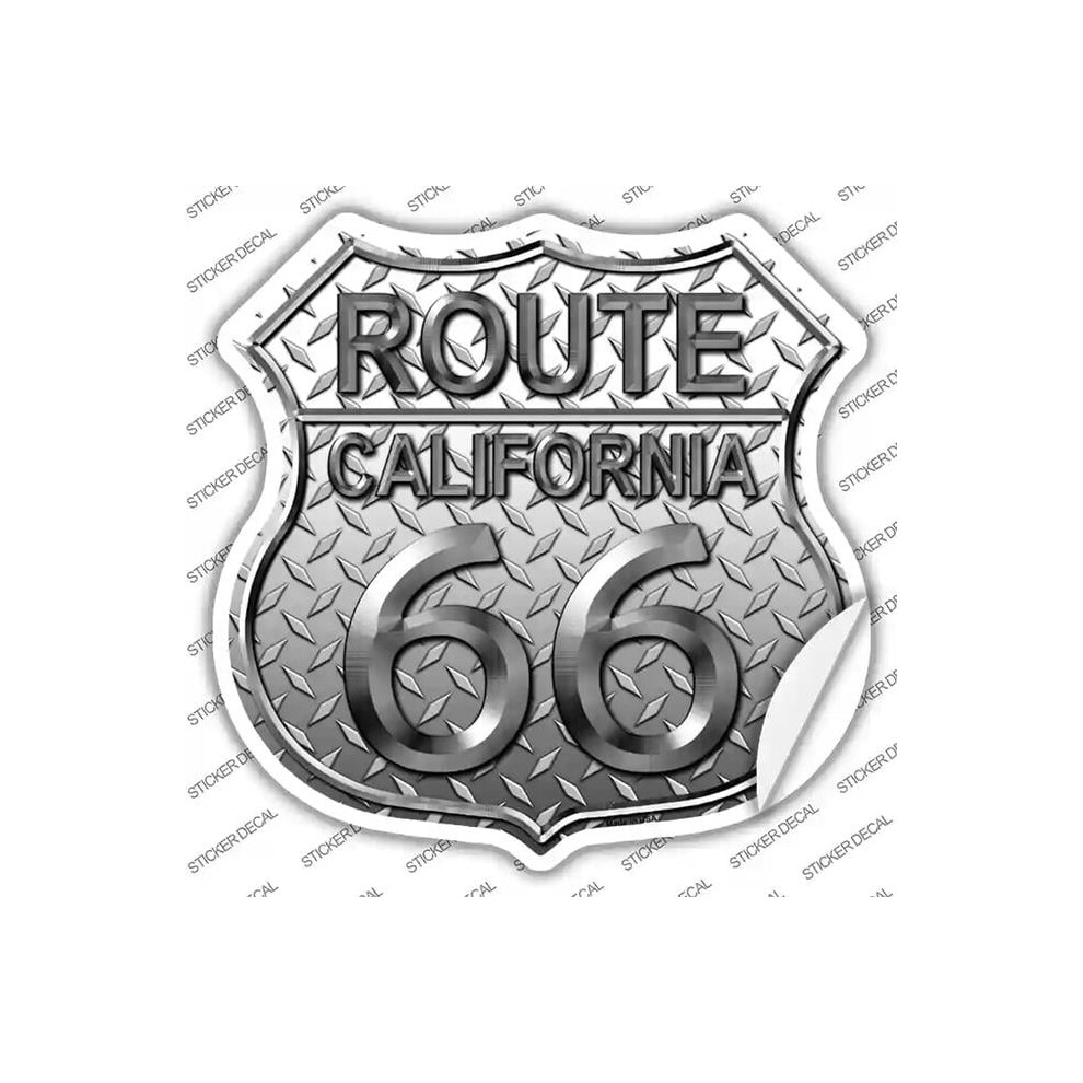 Smart Blonde Hs-470S-L Route 66 Diamond California Novelty Highway Shield Sticker Decal - Large 792636444302