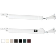 Sistema de Fechadura Dupla Touch 'n Hold Smooth - Pesado - para Portas de Tempestade, Rede e Segurança
