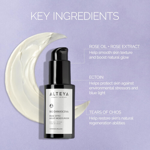 Alteya Organics Νυχτική Ενυδατική Κρέμα Βιολογικής Φροντίδας 1.7 Fl Oz/50 mL Ροδόσταγμα 2