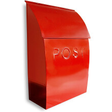 NACH MILANO PONTELED RED CAIXO - Caixas de correio r   sticas para fora com porta de correio de metal     prova de ferrugem resistente ao jornal com